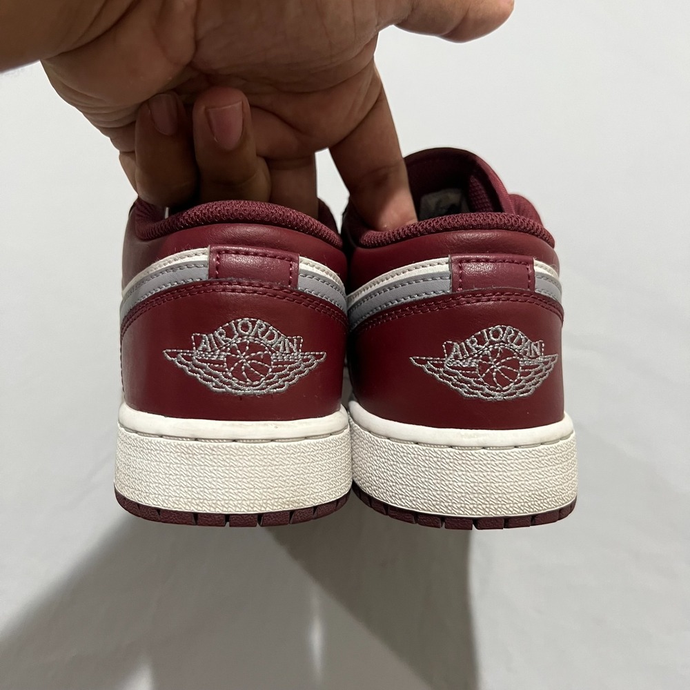 Nike Air Jordan 1 Low GS Womens Cherrywood Red White Low Top Sneakers Size 7.5 - Picture 5 of 6